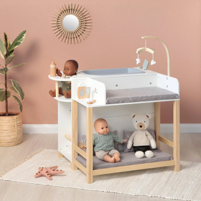 Maison de poupée scandinave Musterkind, jouet en bois de haute qualité.