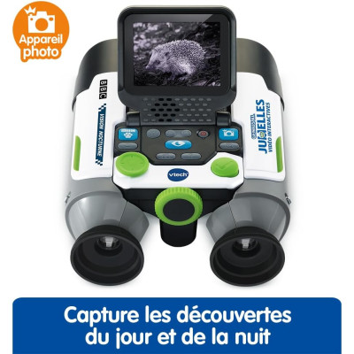 Fonction vision nocturne des jumelles Genius XL de VTech.