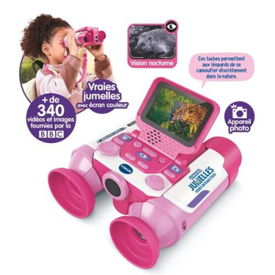 Fonction vision nocturne des jumelles Genius XL de VTech.