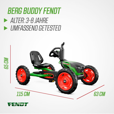 Kart à Pédales BERG Buddy Fendt | Pour Enfant de 3 à 8 Ans