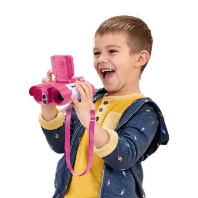 Design robuste et ergonomique des jumelles VTech pour enfant.