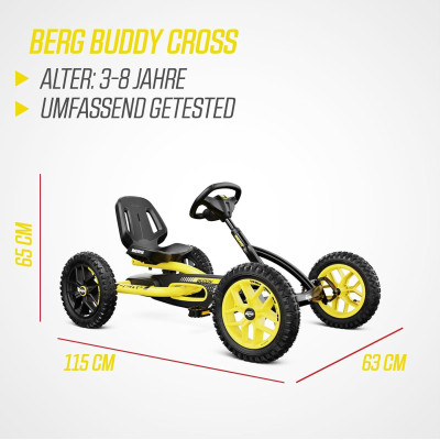 Kart à pédales BERG Buddy Cross - Pour 3-8 ans