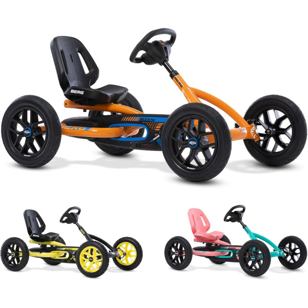 Kart à pédales pour enfant 3 à 8 ans - BERG Buddy B-Orange