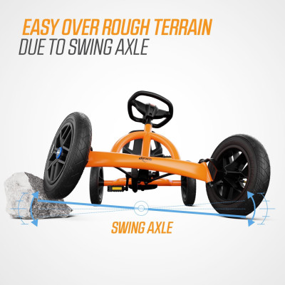 Kart à pédales BERG Buddy B-Orange - Jouet pour 3-8 ans