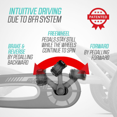 pédales et volant kart BERG Buddy Redster véhicule enfant