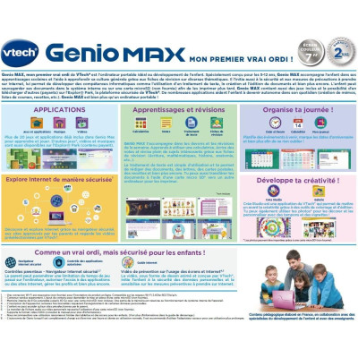 Enfant utilisant l'ordinateur VTECH Genio Max 7"