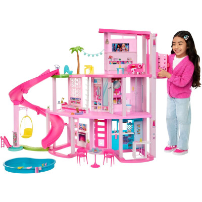 Barbie maison de rêve Dreamhouse HMX10 - Achat coffret poupée Mattel