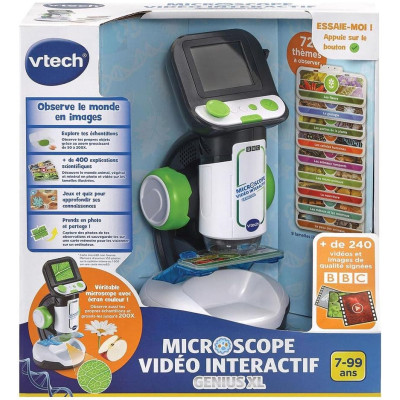 Joystick de navigation et boutons de jeu du microscope VTech