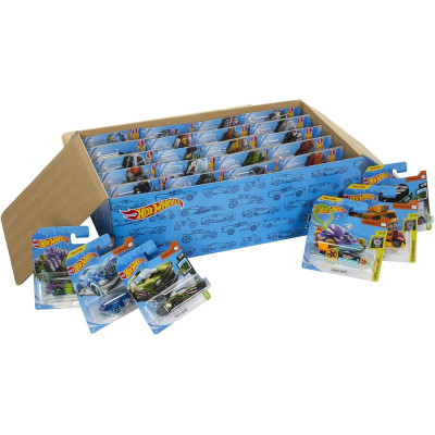 Boîte de 50 voitures Hot Wheels à l'échelle 1:64