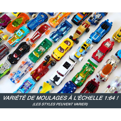 Un assortiment de 50 modèles différents de voitures Hot Wheels