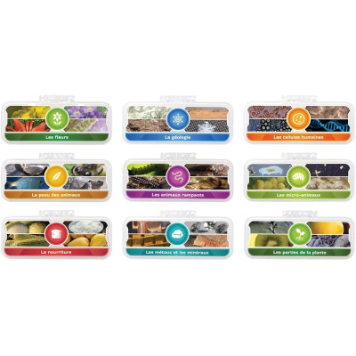 Vue d'ensemble du microscope VTech Genius XL et de ses accessoires.