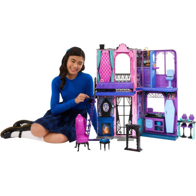 Maison de poupée Monster High Hôtel Bouh-Tique avec surprises.