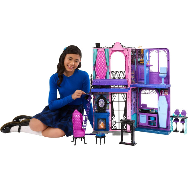 Monster High - Hôtel Bouh-Tique - Maison de poupée et accessoires JBF16