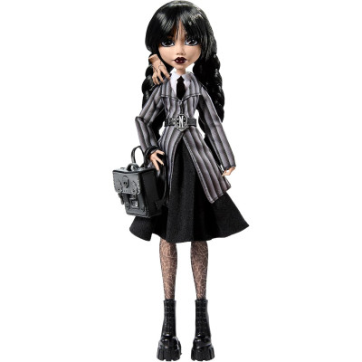 Poupée Monster High Mercredi Addams en uniforme + la Chose HXJ04