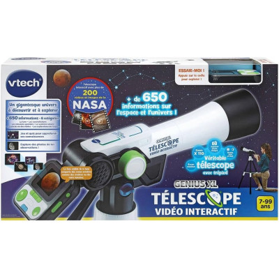Prise en main du télescope VTech par un enfant de 7 ans.
